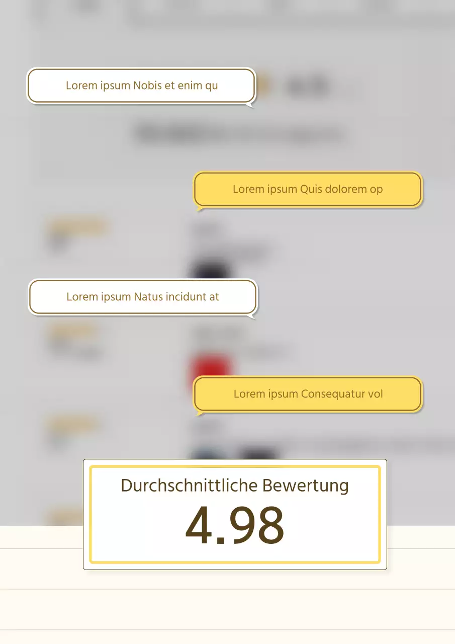 Eine einfache Storytelling-Produktpräsentation in Gelb und Beige