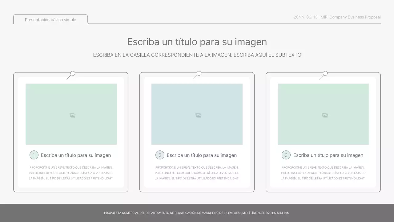 Informe básico sencillo en azul claro y verde claro