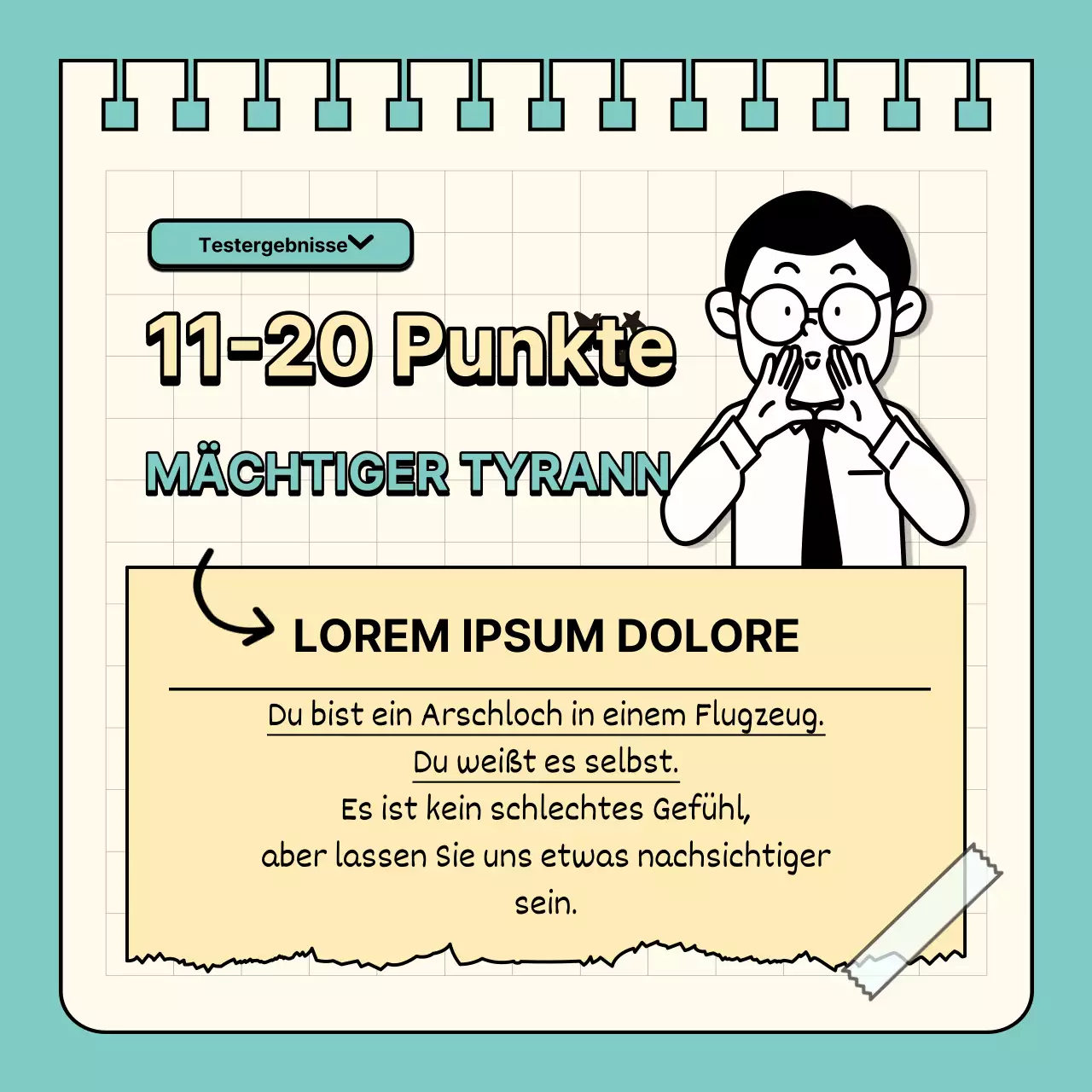 Ein einfacher Goofy-Level-Test in mint und gelb @simplegoofy