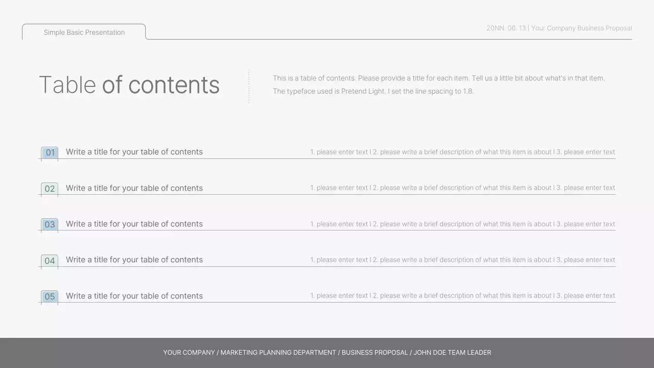 White Simple Design Presentation