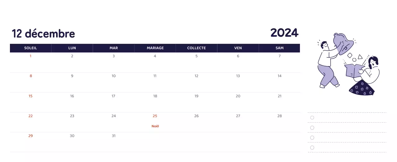 Un calendrier aux illustrations colorées et émouvantes