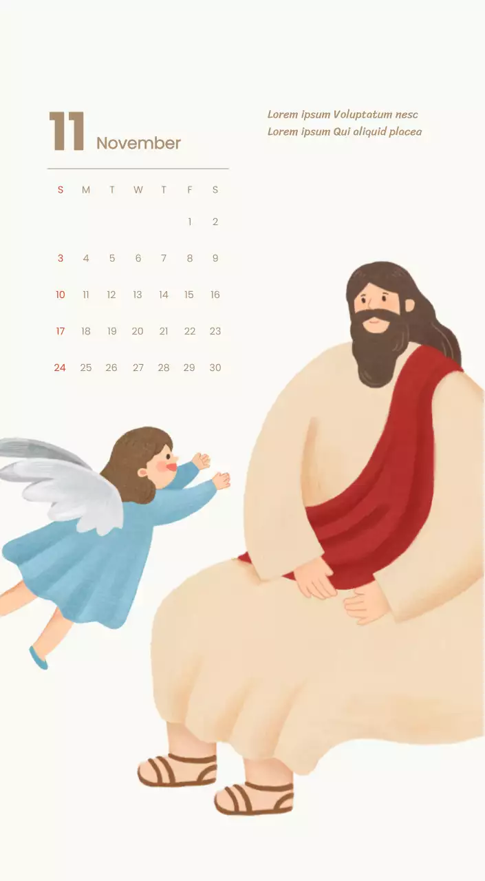 Een devotiekalender met gezellige illustraties en bijbelverzen op een lichtblauwe achtergrond