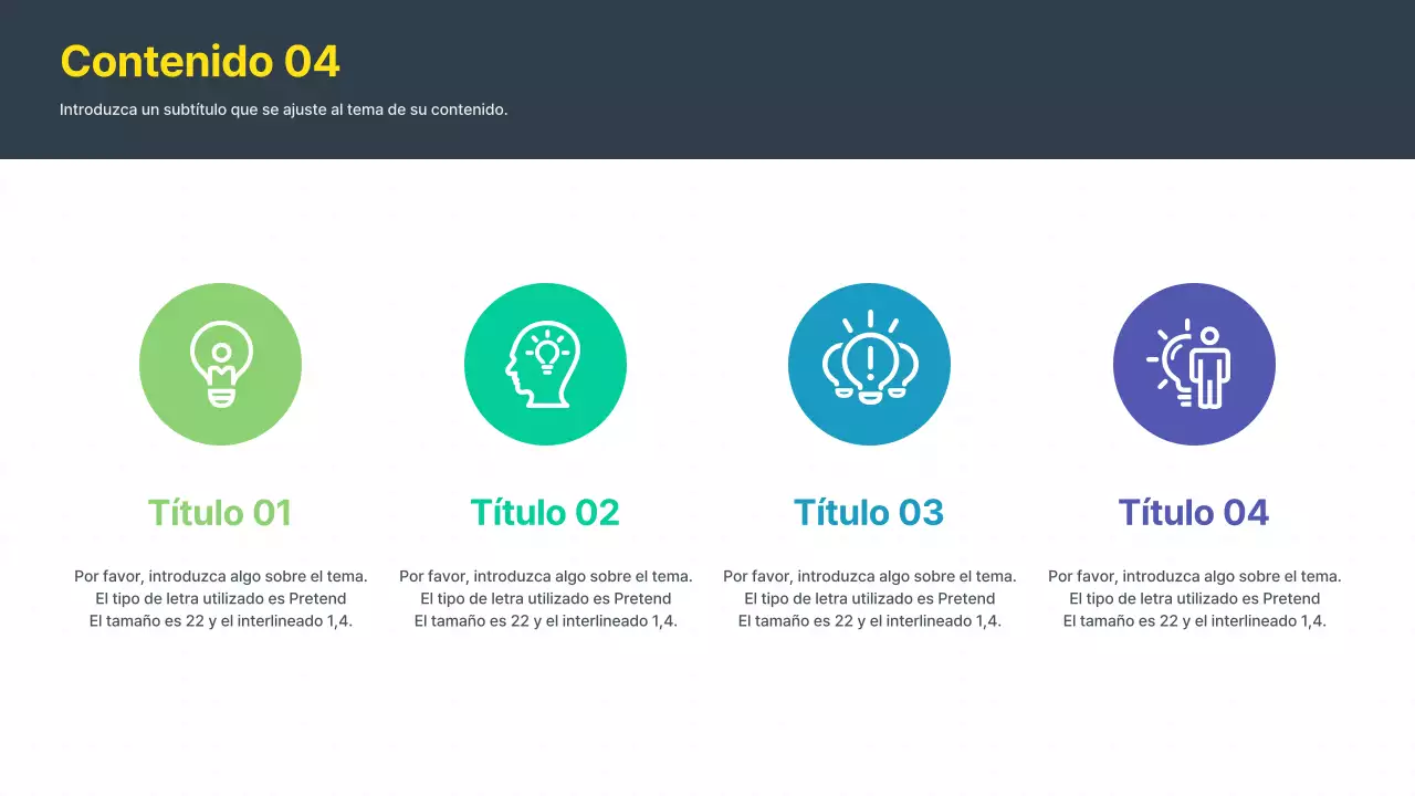 Propuesta de idea moderna en amarillo y gris