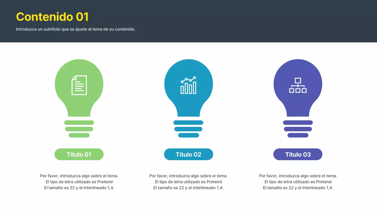 Propuesta de idea moderna en amarillo y gris