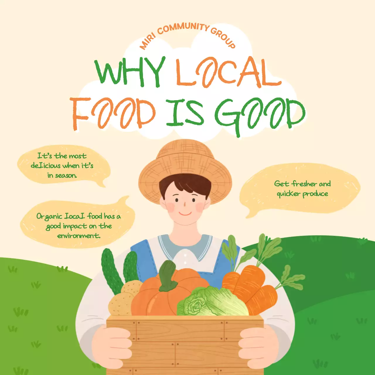 Beige Rustic Food Promotion Instagram Post