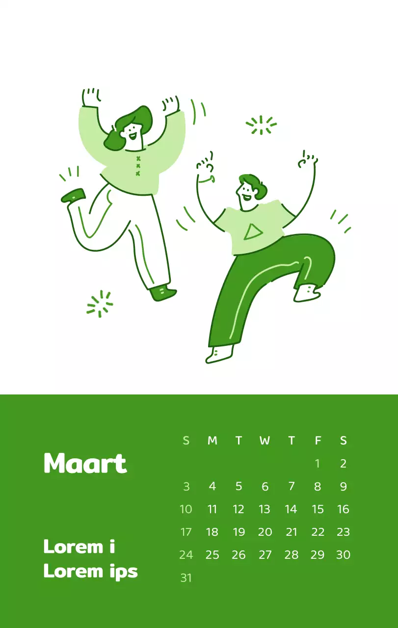 Een kalender met kleurrijke, emotionele illustraties