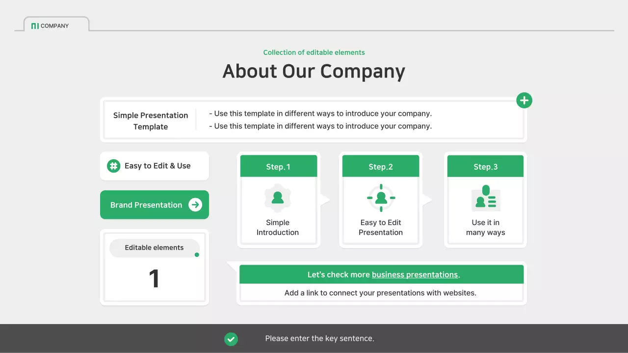 Green Modern Business Template Presentation