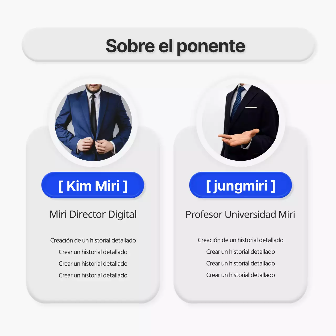 Anuncio de seminario en estilo minimalista 3D en azul y gris