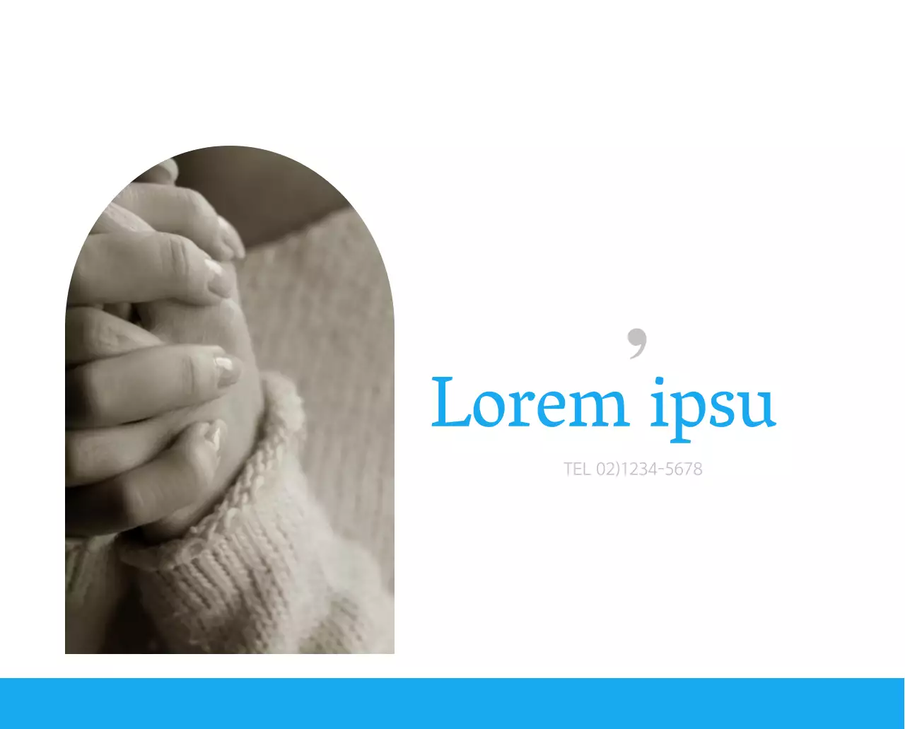 Calendario ecclesiastico blu di concezione moderna