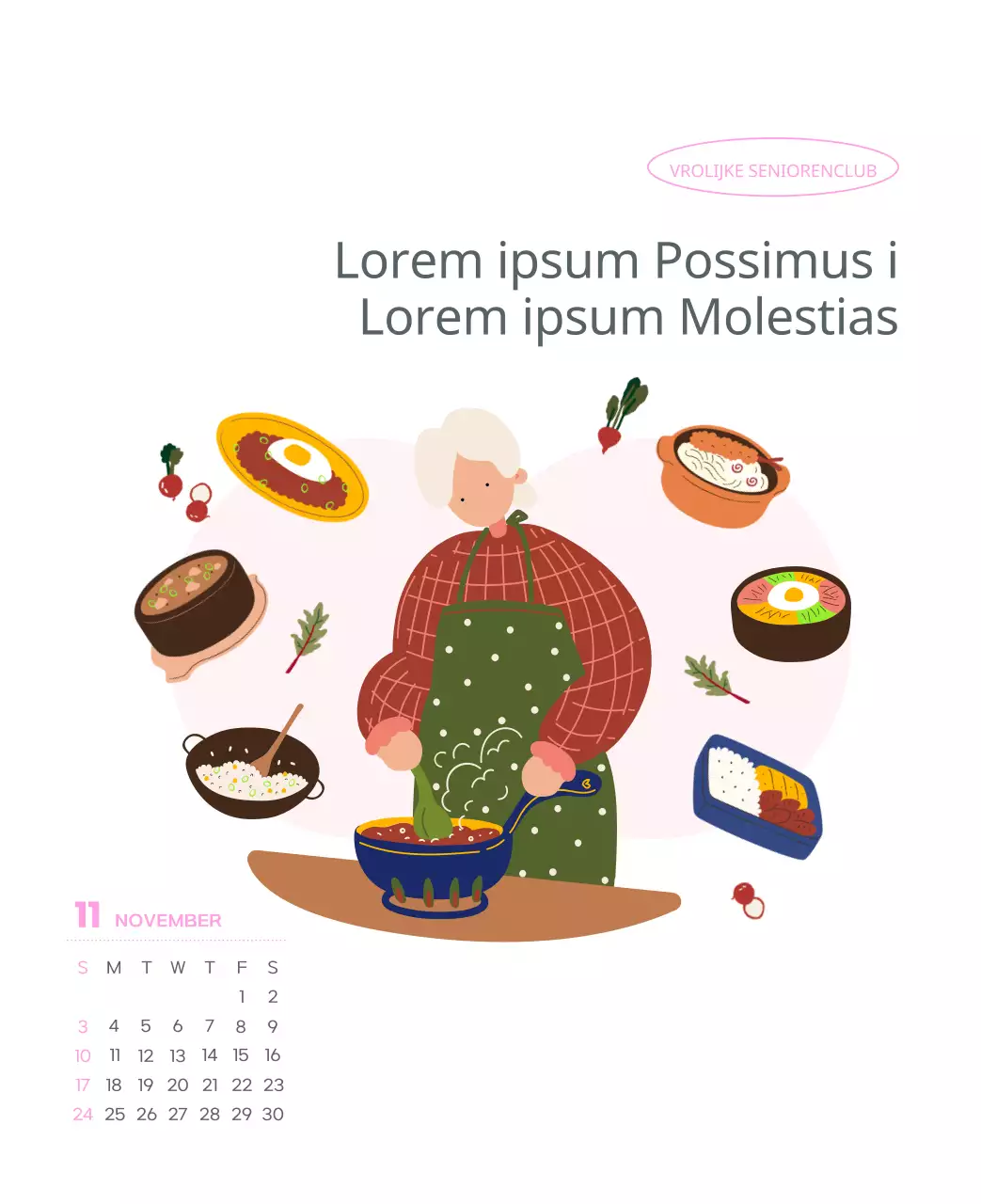 Werkkalender met prachtige illustraties