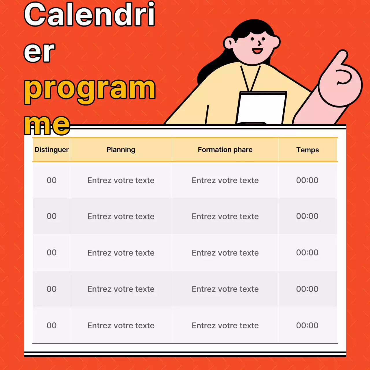 Un simple argumentaire orange pour recruter des stagiaires entrepreneurs