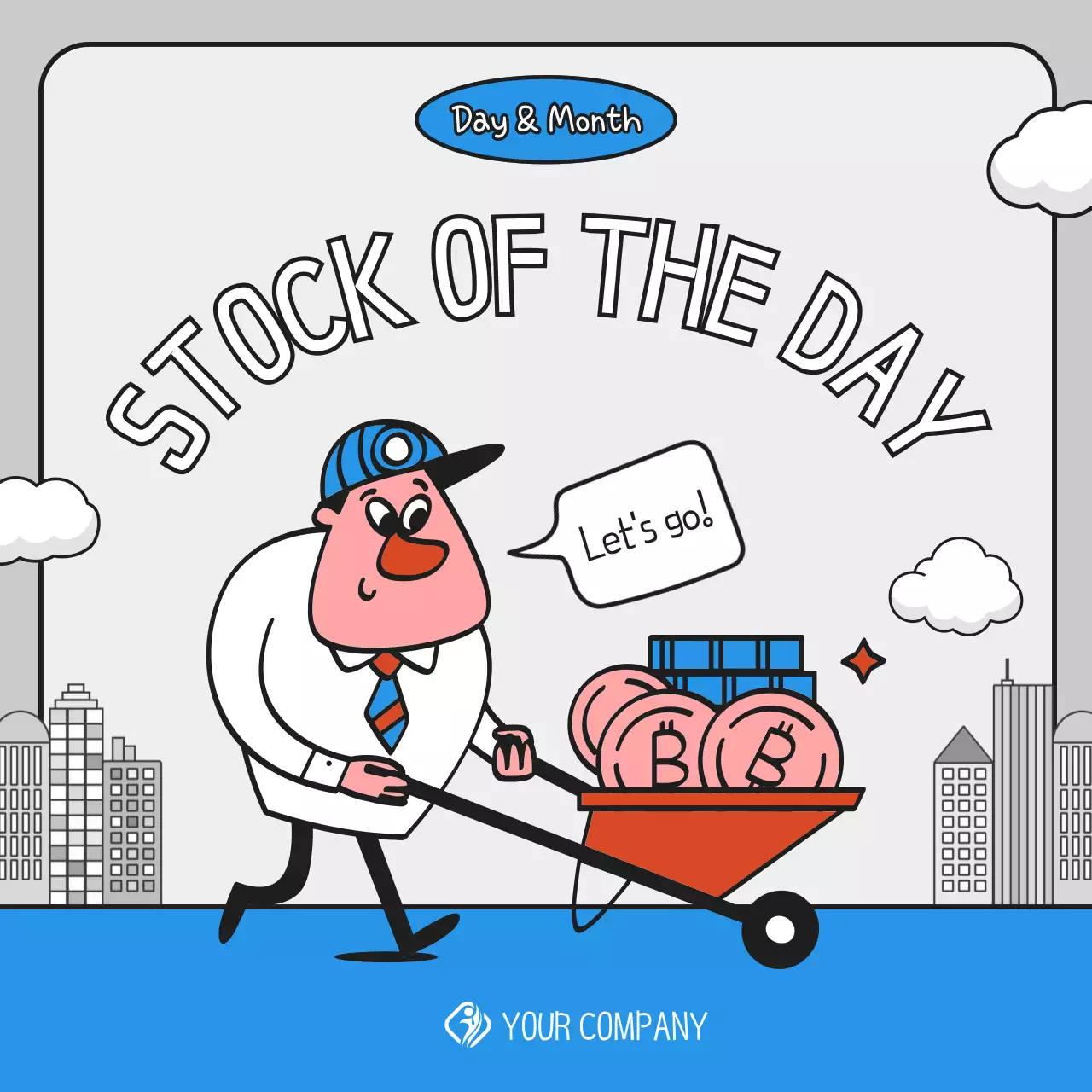 빨강과 파랑의 심플한 주식 정보