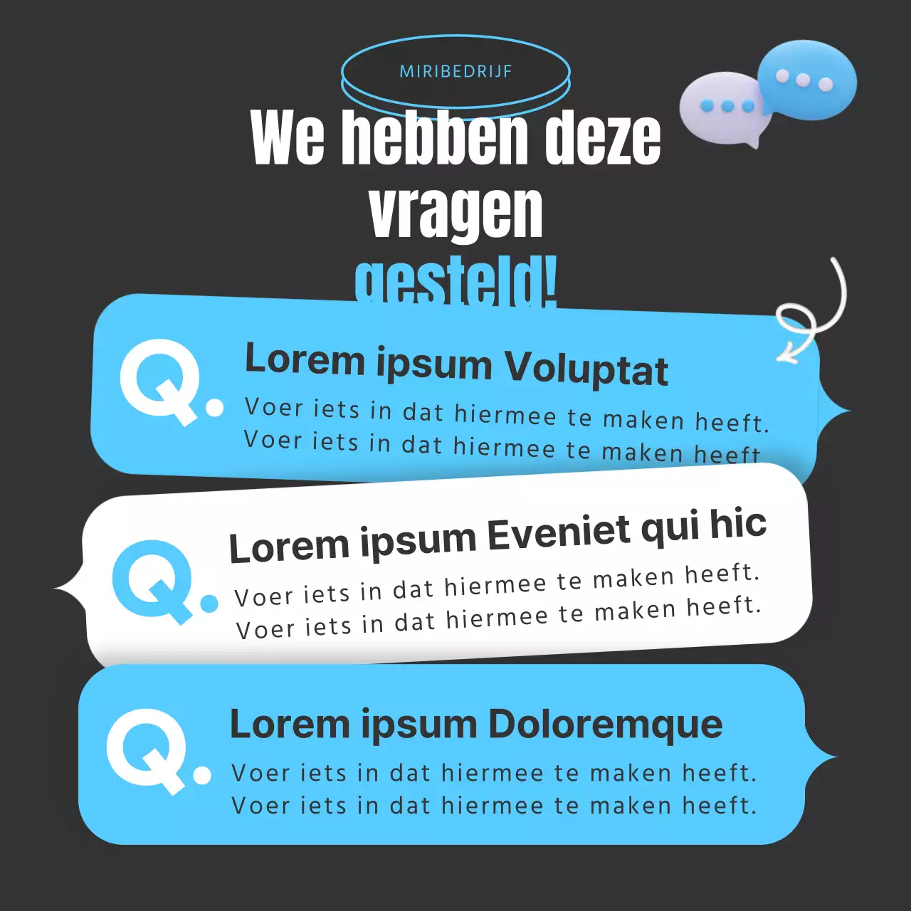 Lichtblauw eenvoudig interviewverslag