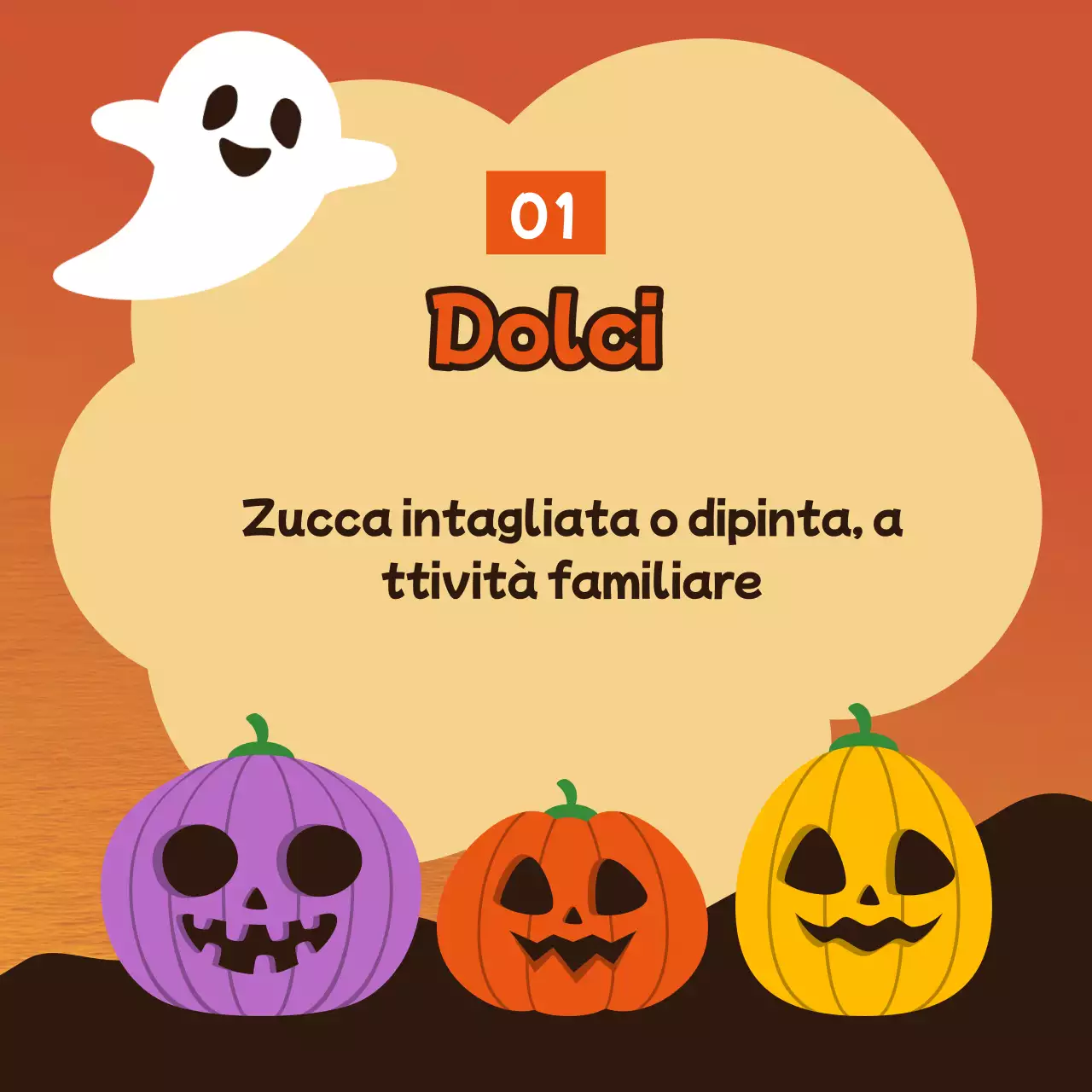 Promuovere simpatiche idee di decorazione per Halloween in arancione