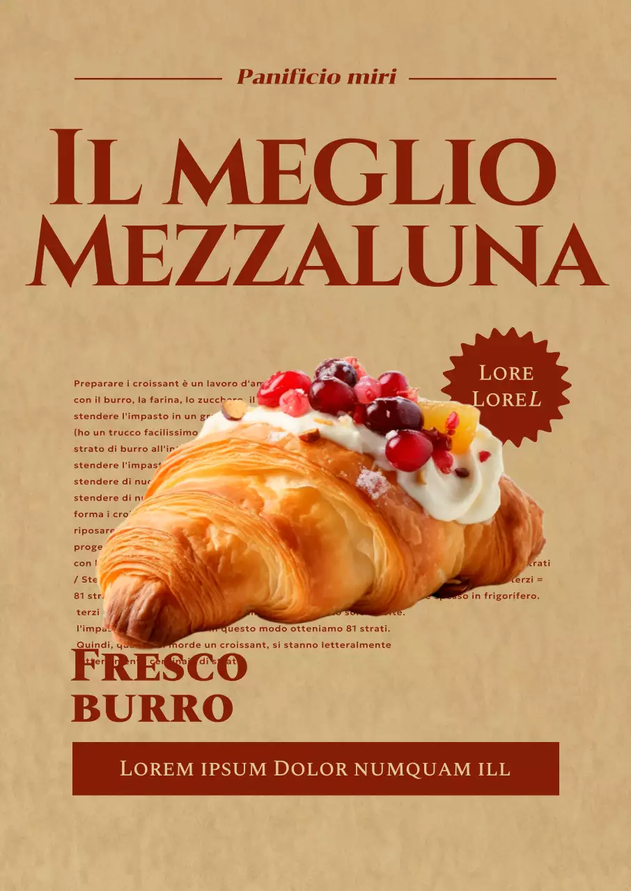 Promuovere un menu di pasticceria di ispirazione vintage con accenti inglesi rossi