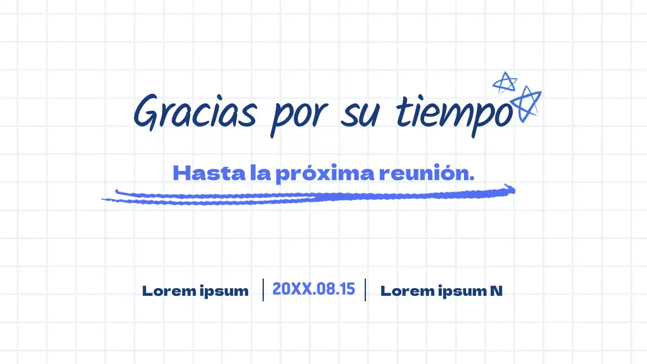 Moderno informe de acta de reunión de marketing en blanco y azul claro