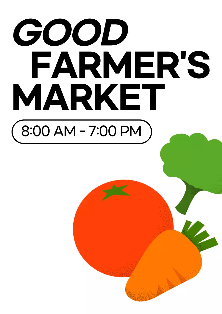 Stand sederhana dengan ilustrasi sayuran untuk nomor rekening toko Anda