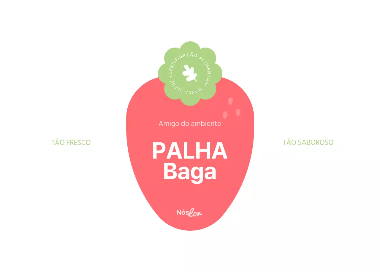 Desenhe um rótulo de embalagem de morango uva em tons pastel e bonito