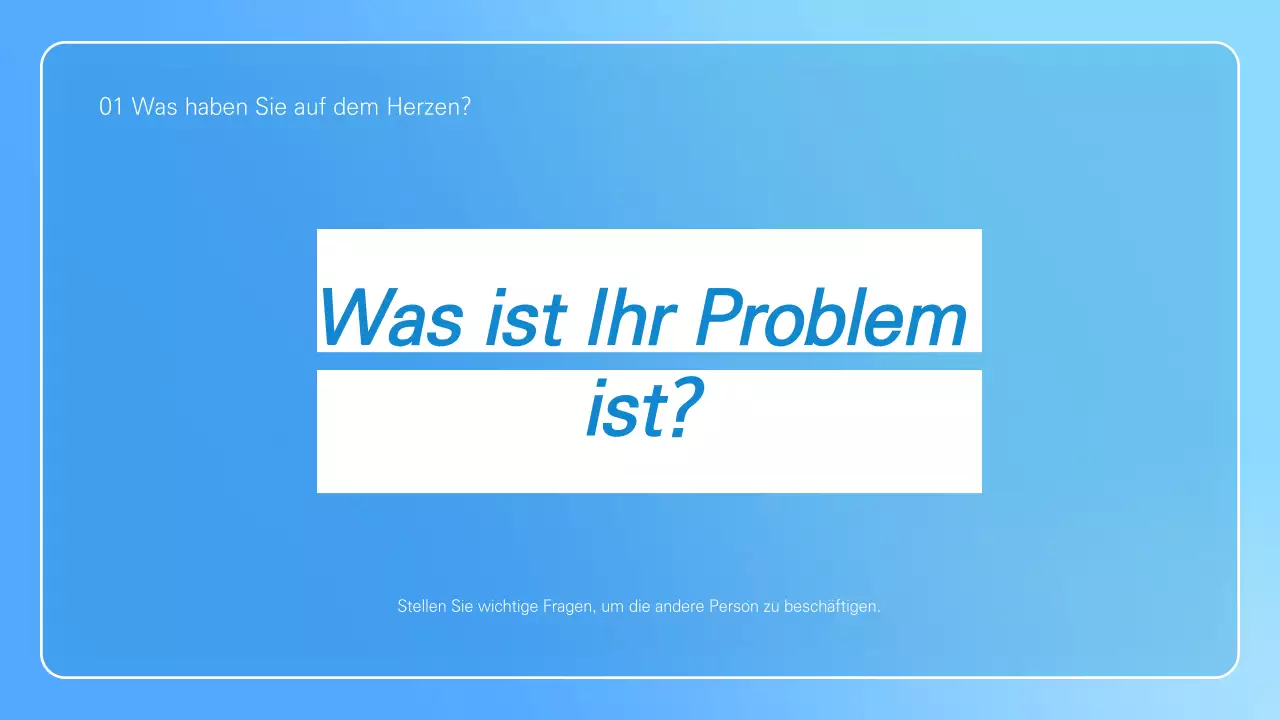 Minimalistische Geschäftspräsentation in Hellblau und Weiß