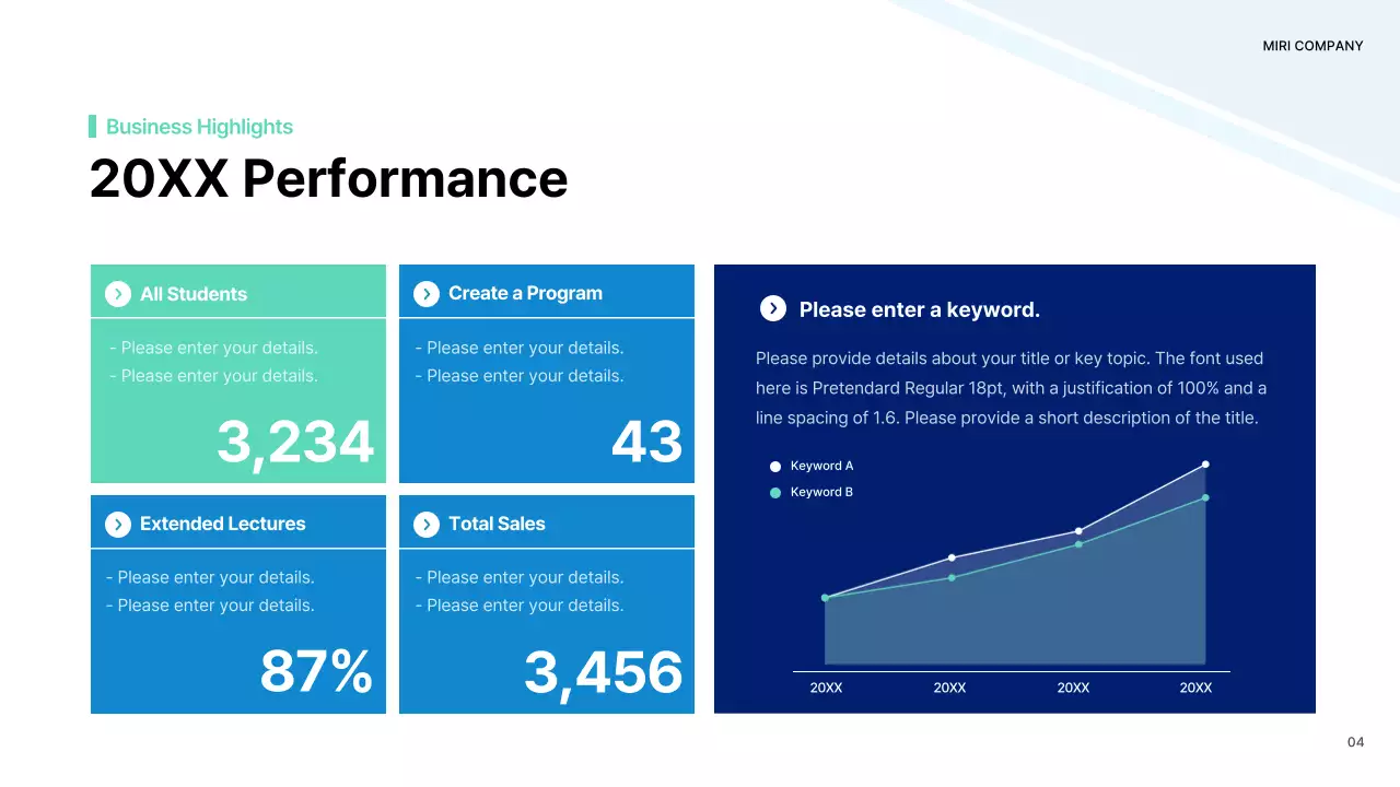 Blue Modern Business Report Presentation