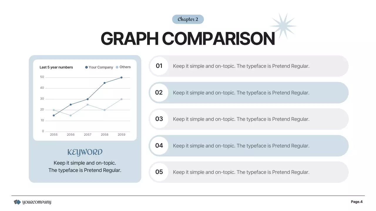 A simple business plan in gray and white