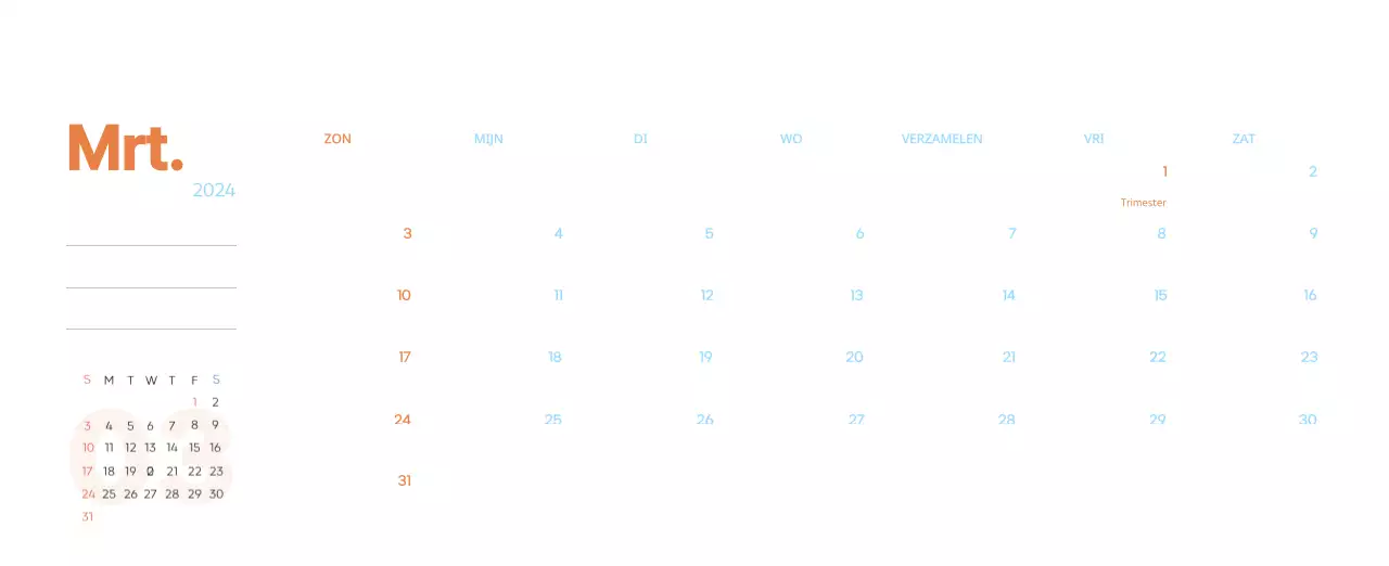 Werkkalender met prachtige illustraties