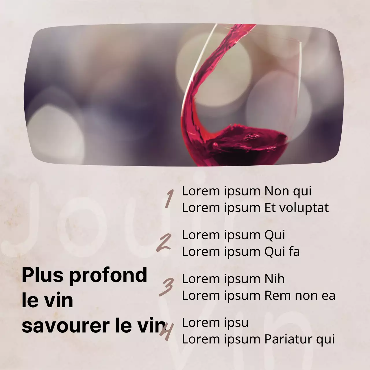 Promouvoir un simple magasin de vin en beige