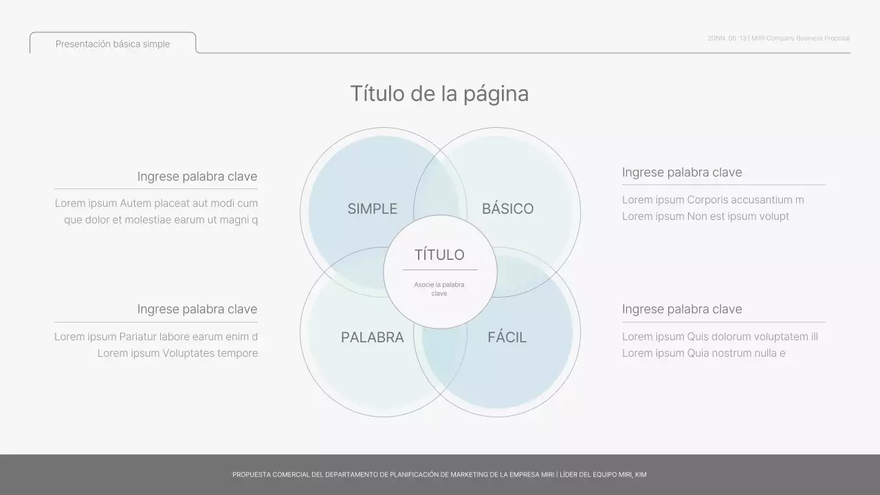 Informe básico sencillo en azul claro y verde claro