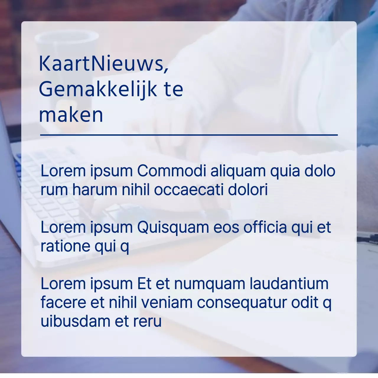 Promoot een eenvoudige fotolijst in blauw en wit