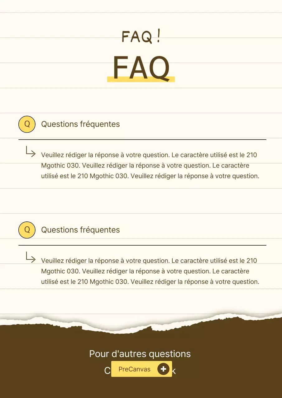 Une présentation de produit simple en jaune et beige