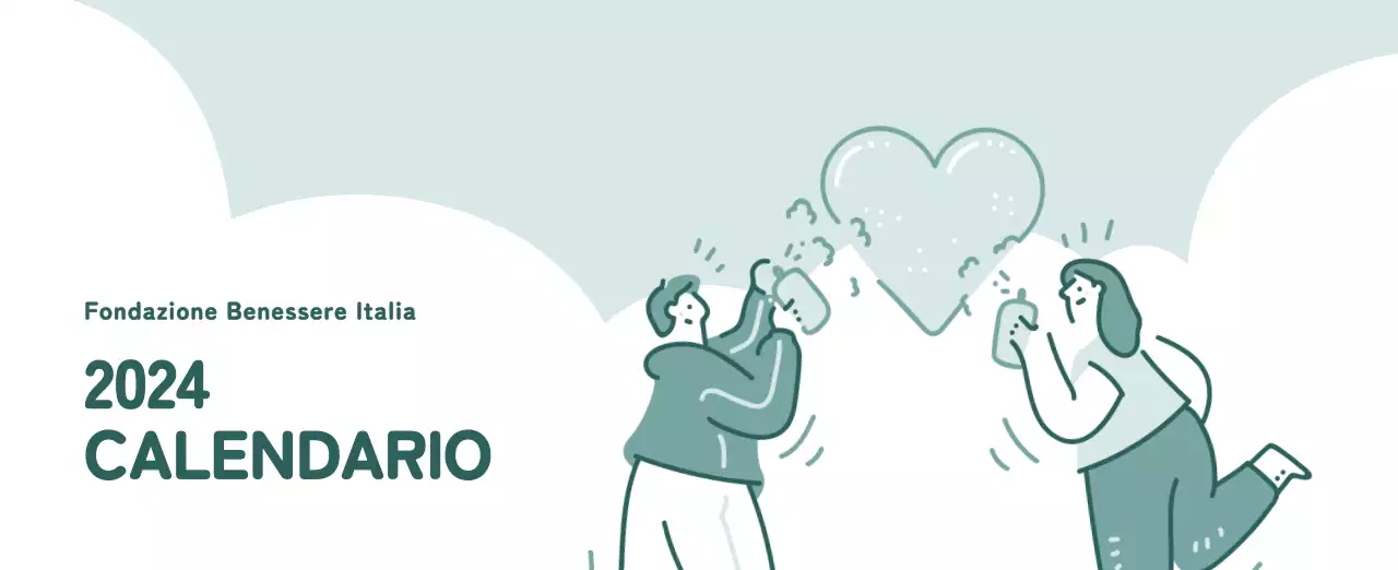 Un calendario con illustrazioni colorate ed emozionali