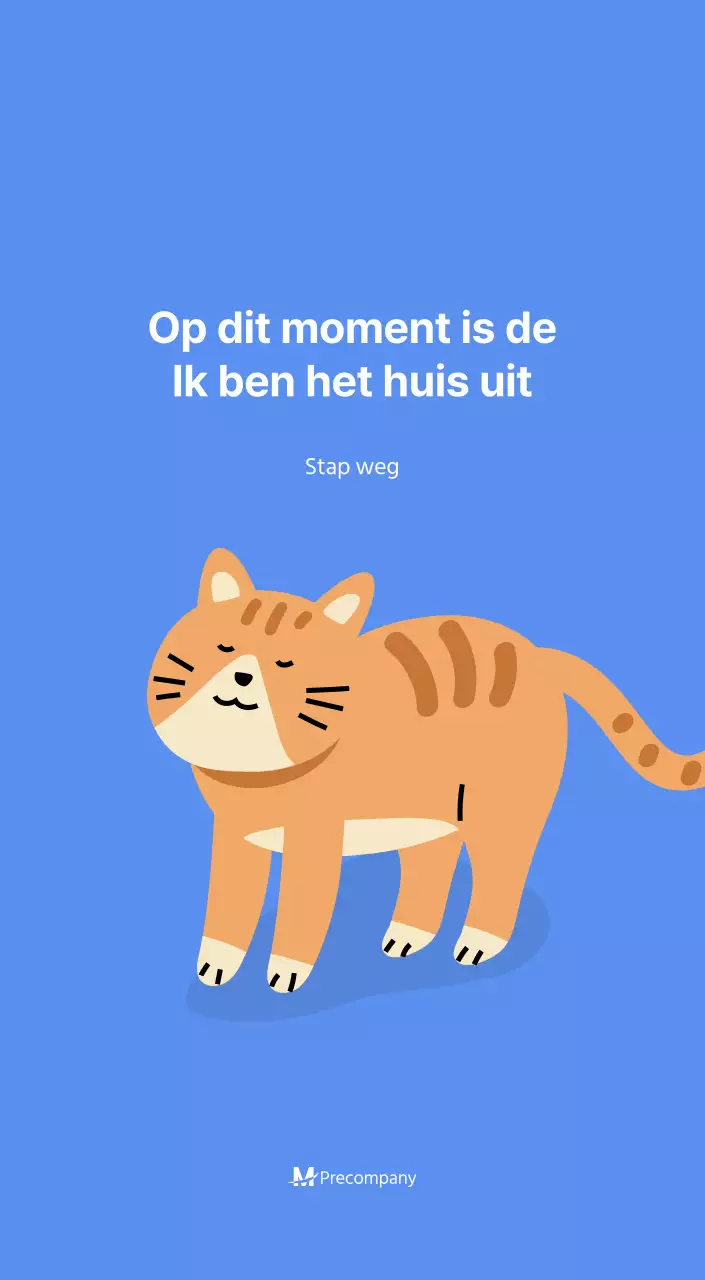 Motiverende kalender met energieke illustraties en positieve citaten op een lichtblauwe achtergrond