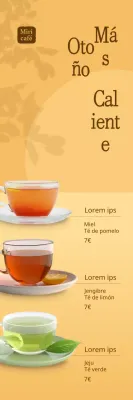 Presentamos la otoñal carta de tés de café amarillos