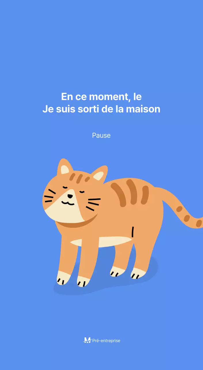 Calendrier de motivation avec des illustrations énergiques et des citations positives sur un fond bleu clair