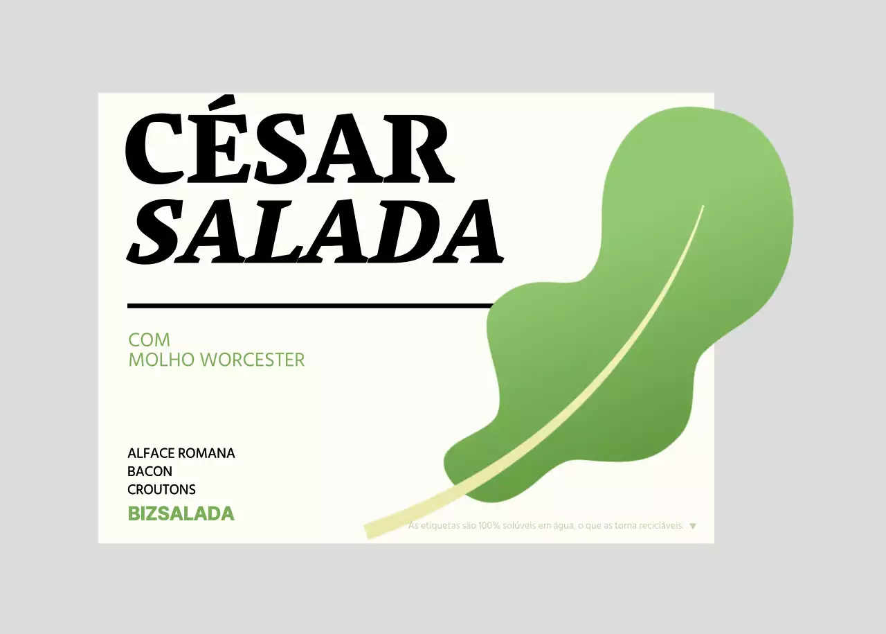 Etiquetas para saladas com ilustrações de legumes verdes e vermelhos