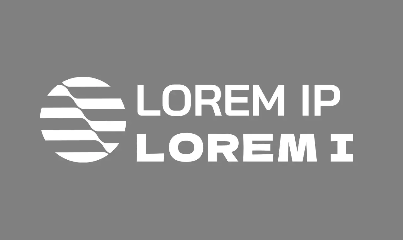 Logo géométrique circulaire de la banque