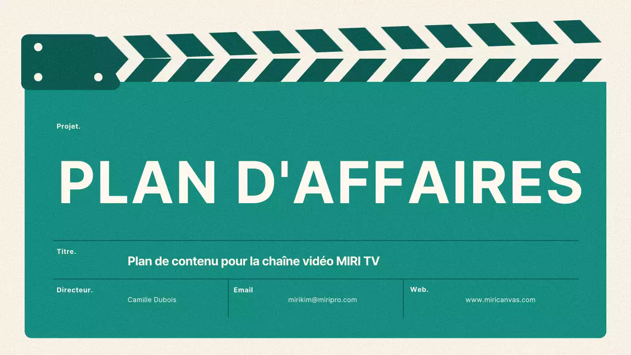 Briefing sur le contenu vidéo vintage en vert et beige