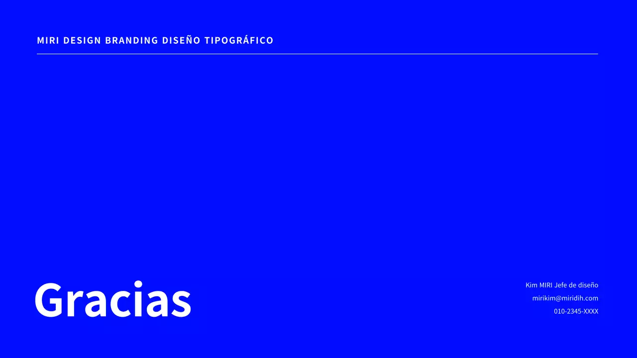 Una sencilla propuesta de diseño tipográfico de marca en azul.