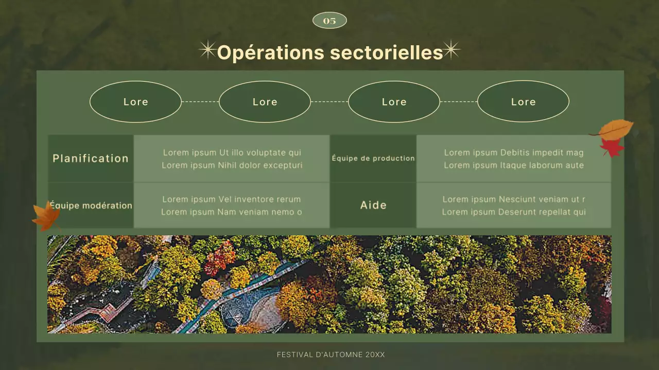 Un agenda simple et moderne pour les festivals d'automne en vert et beige