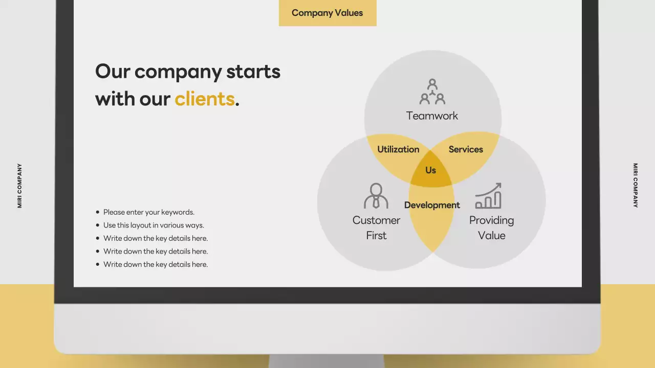 Yellow Clean Office 템플릿 가이드 프레젠테이션