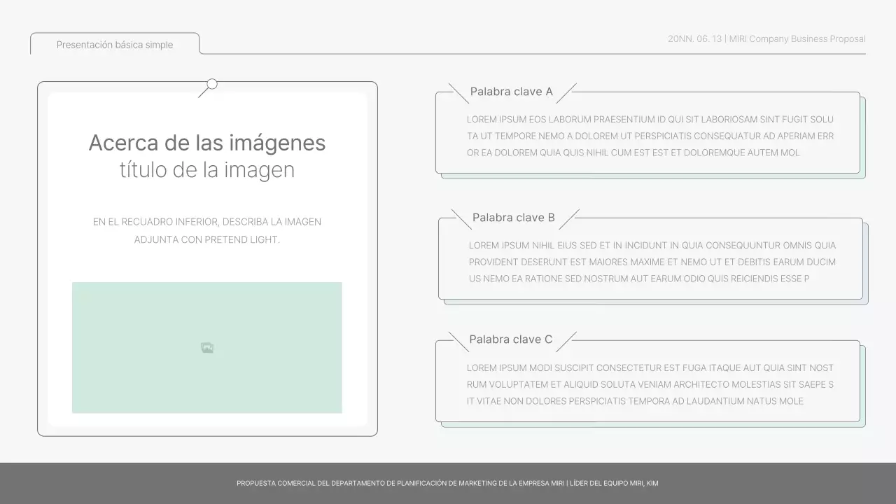 Informe básico sencillo en azul claro y verde claro
