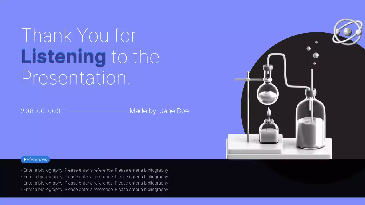 블루 모던 사이언스 과정 프레젠테이션