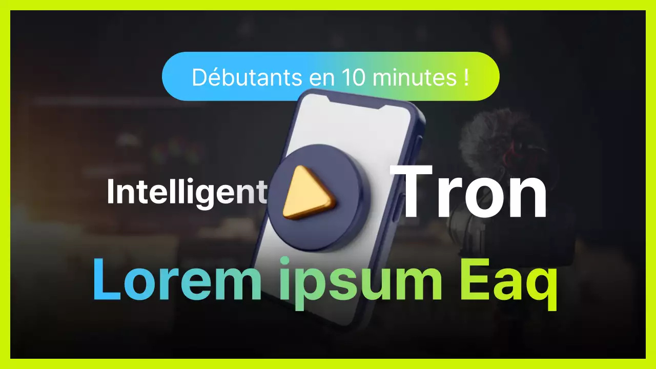 Tutoriel de montage vidéo simple pour smartphone en chartreuse et bleu clair