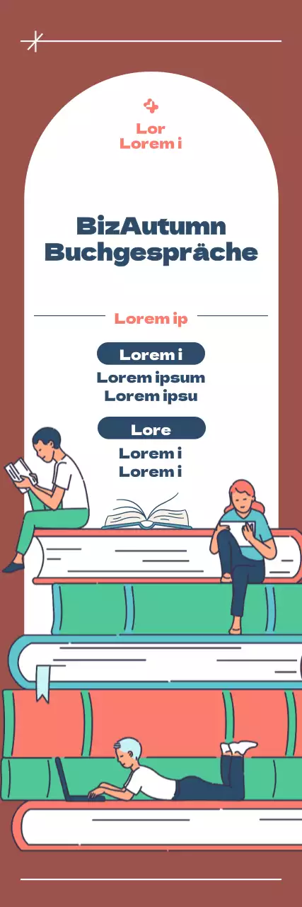 Werben Sie für Buchgespräche mit sauberen Buchillustrationen