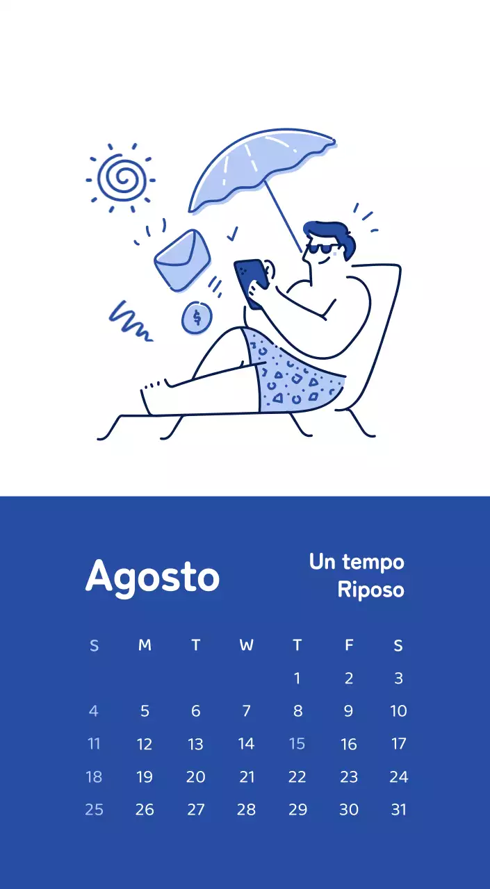 Un calendario con illustrazioni colorate ed emozionali