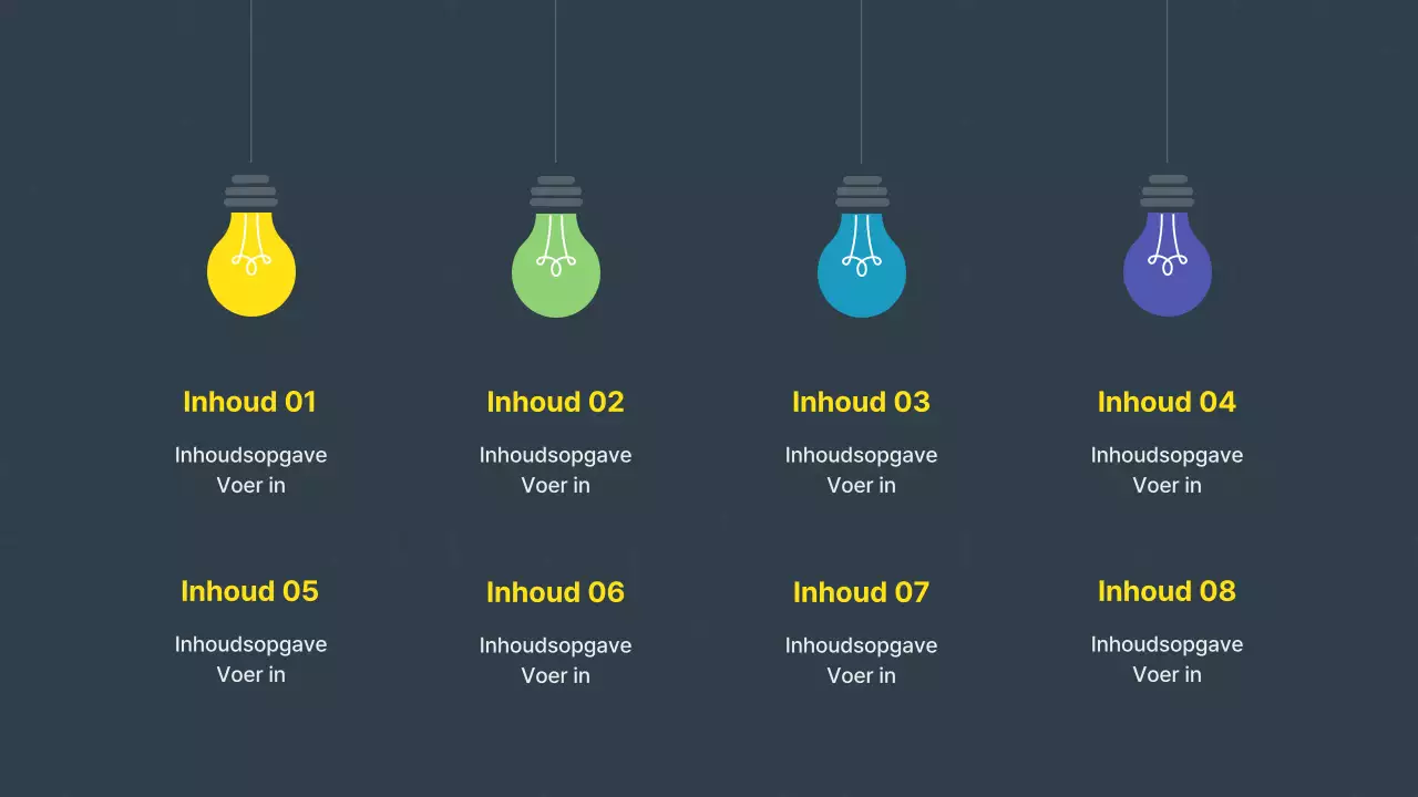 Modern idee voorstel in geel en grijs
