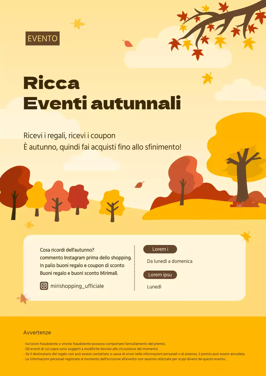 Una guida agli eventi autunnali con un tocco di giallo