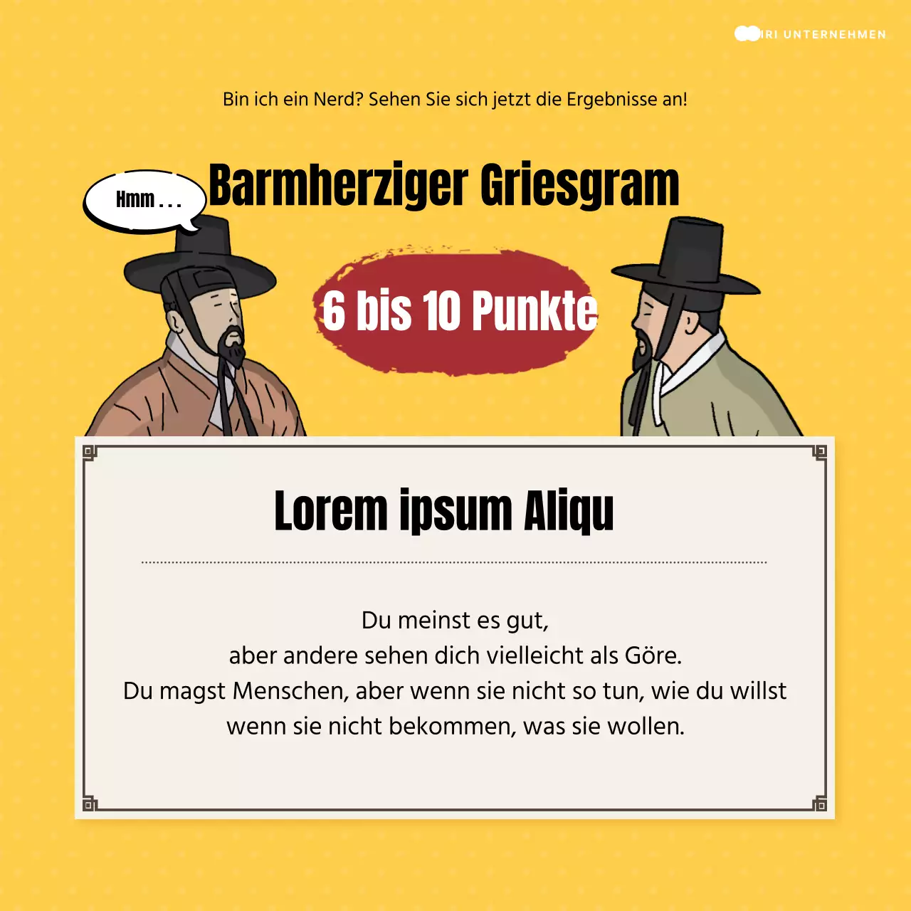 Gelber und schwarzer Knebeltest @yellowandblackgagtest