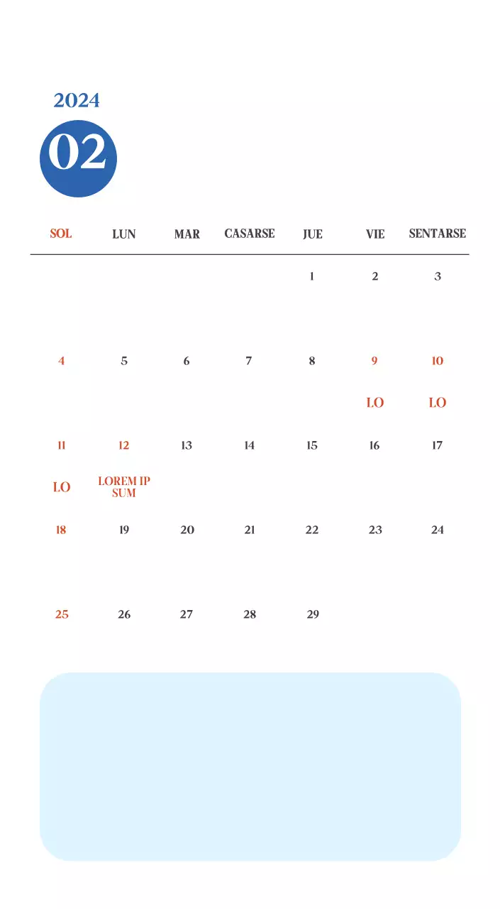 Calendario hospitalario con fotos de paisajes estacionales