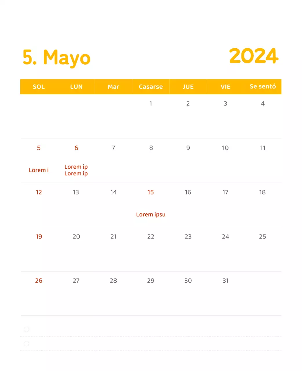 Un calendario con ilustraciones llenas de color y emoción